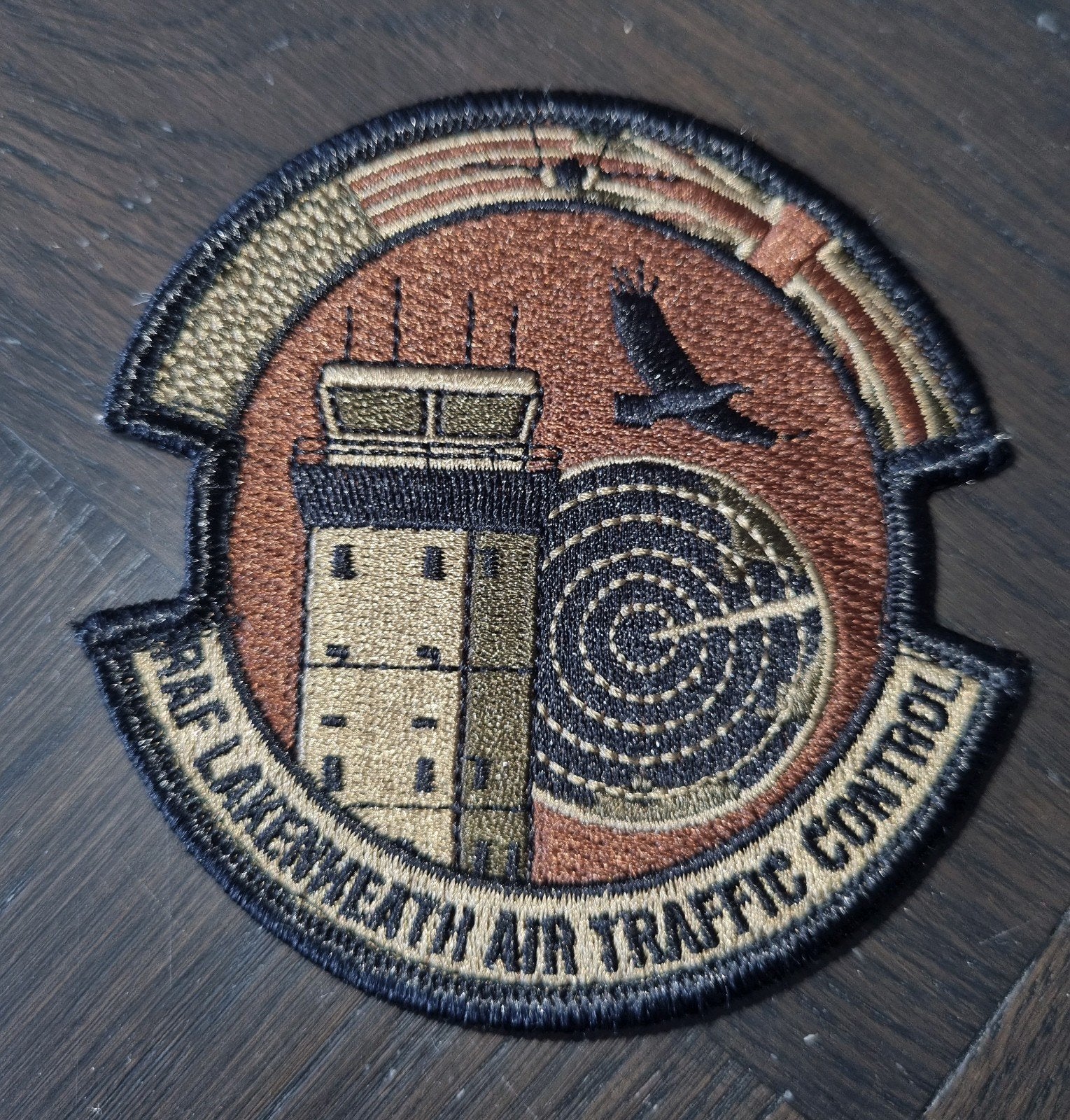 USAF RAF Lakenheath luchtverkeersleider patch, Verzamelen, Verzenden, Zo goed als nieuw, Overige typen