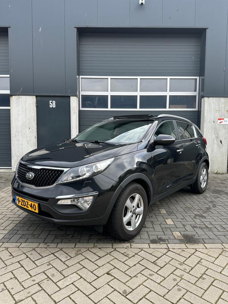 Kia Sportage 1.6 GDI 2WD 2014 Zwart, Auto's, Voorwielaandrijving, 1280 kg, 4 cilinders, Zwart