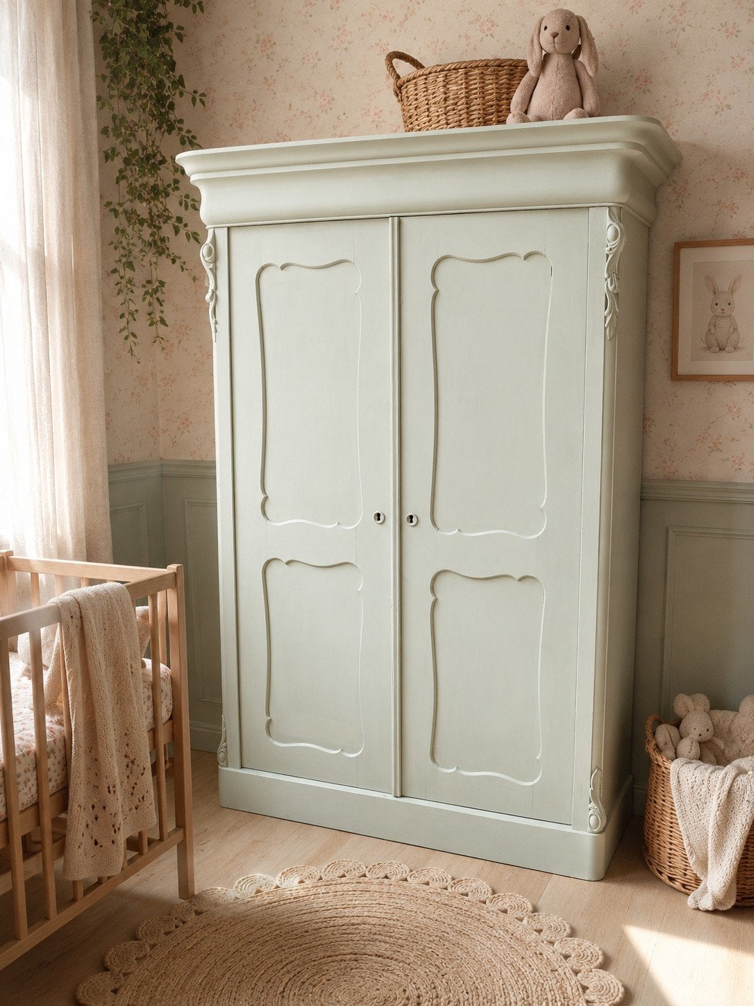 Biedermeier meidenkast kinderkamer kast, Ophalen, Gebruikt, Kast