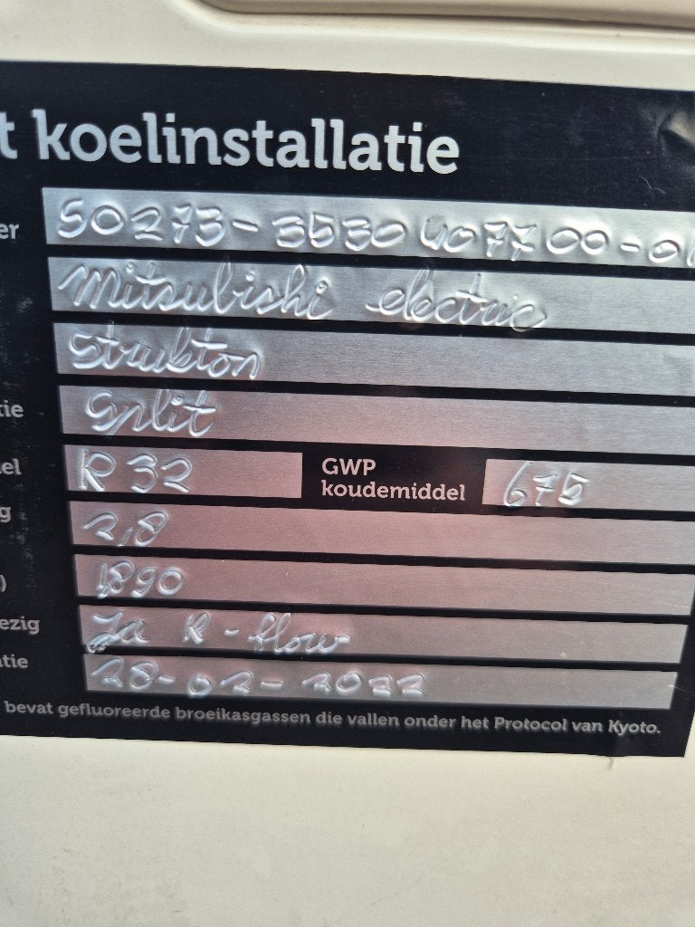 Mitsubishi PUZ-ZM71 VHA airconditioning dakunit 2022 ( 557 ), Ophalen, Gebruikt, Minder dan 60 m³, 3 snelheden of meer