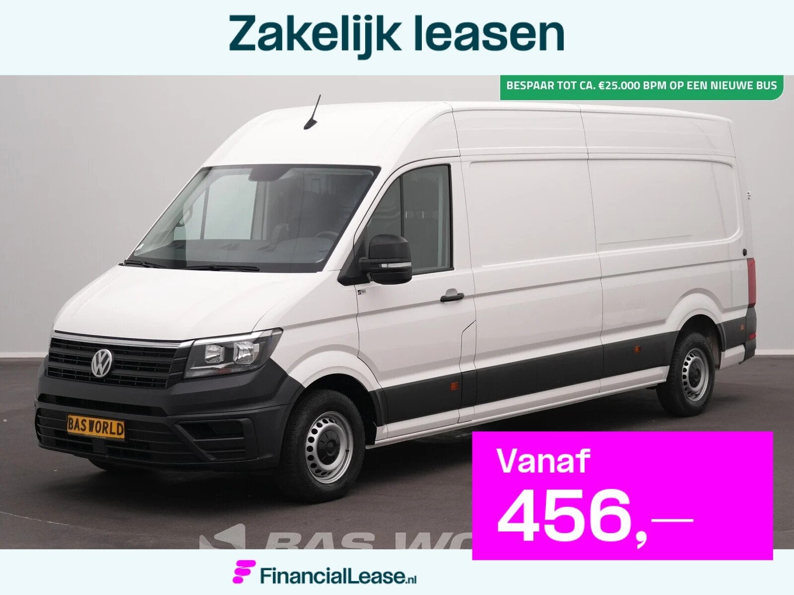 Volkswagen Crafter 177pk Koelwagen Carrier Viento 350 L4H3 A, Stof, Gebruikt, Euro 6, 4 cilinders