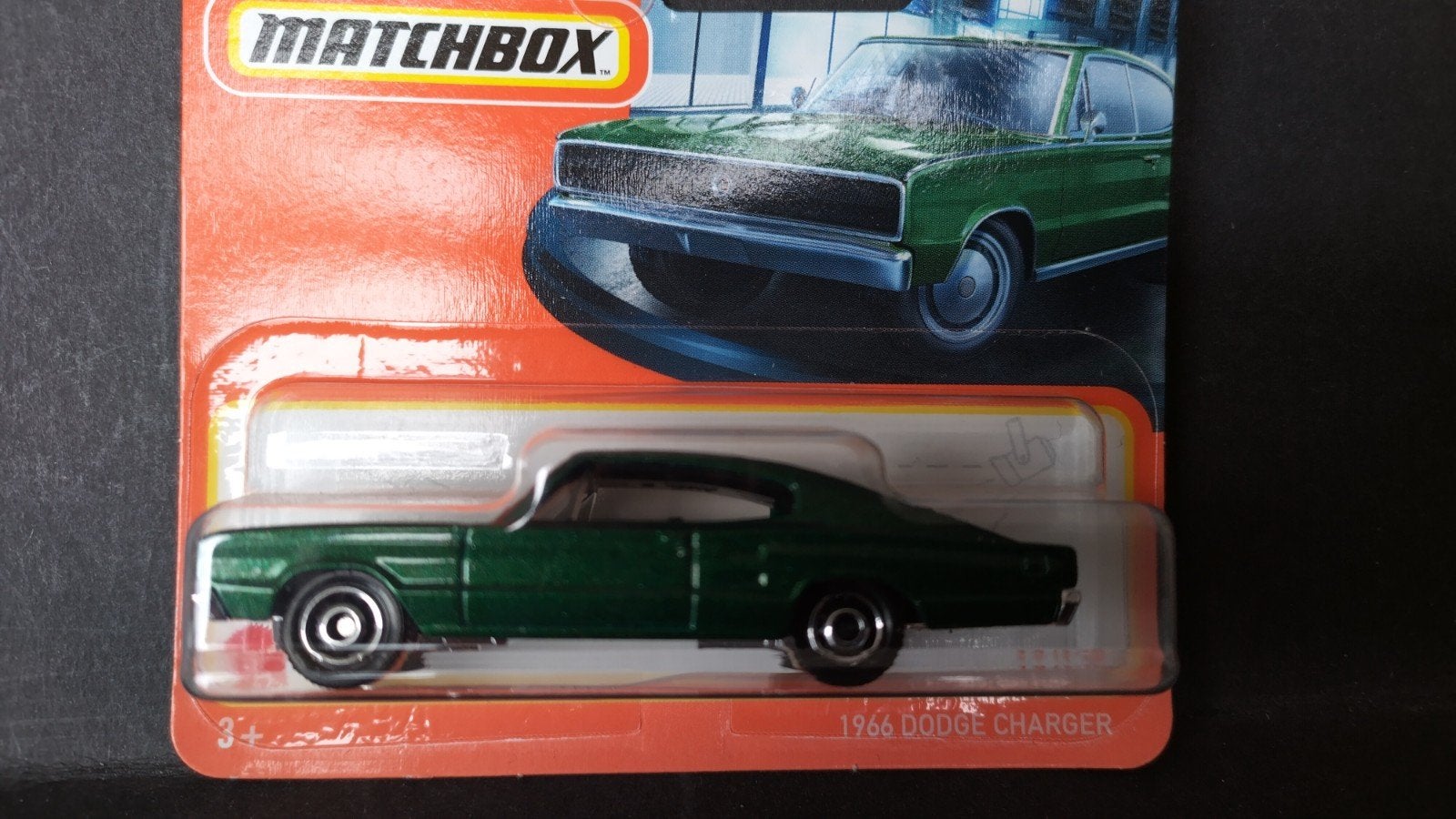 Dodge Charger 1966 1:64 Matchbox Pol, Auto, Verzenden, ., Nieuw