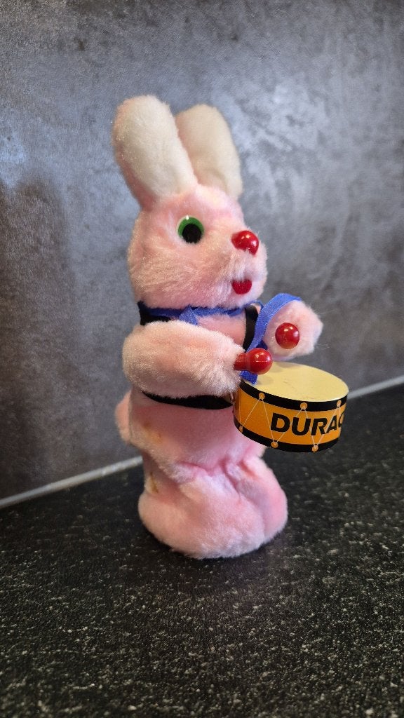 Vintage Duracell konijn met trommel, 20cm. T6, Tweedehands verkoop, Tweedehands verkoop, Gebruikt, Konijn
