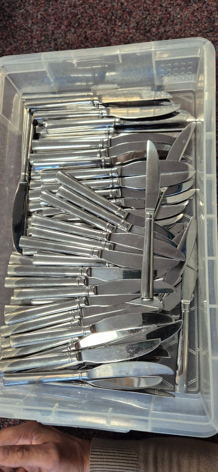 299 Sola lunchmessen met kartel, Antiek en Kunst, Ophalen