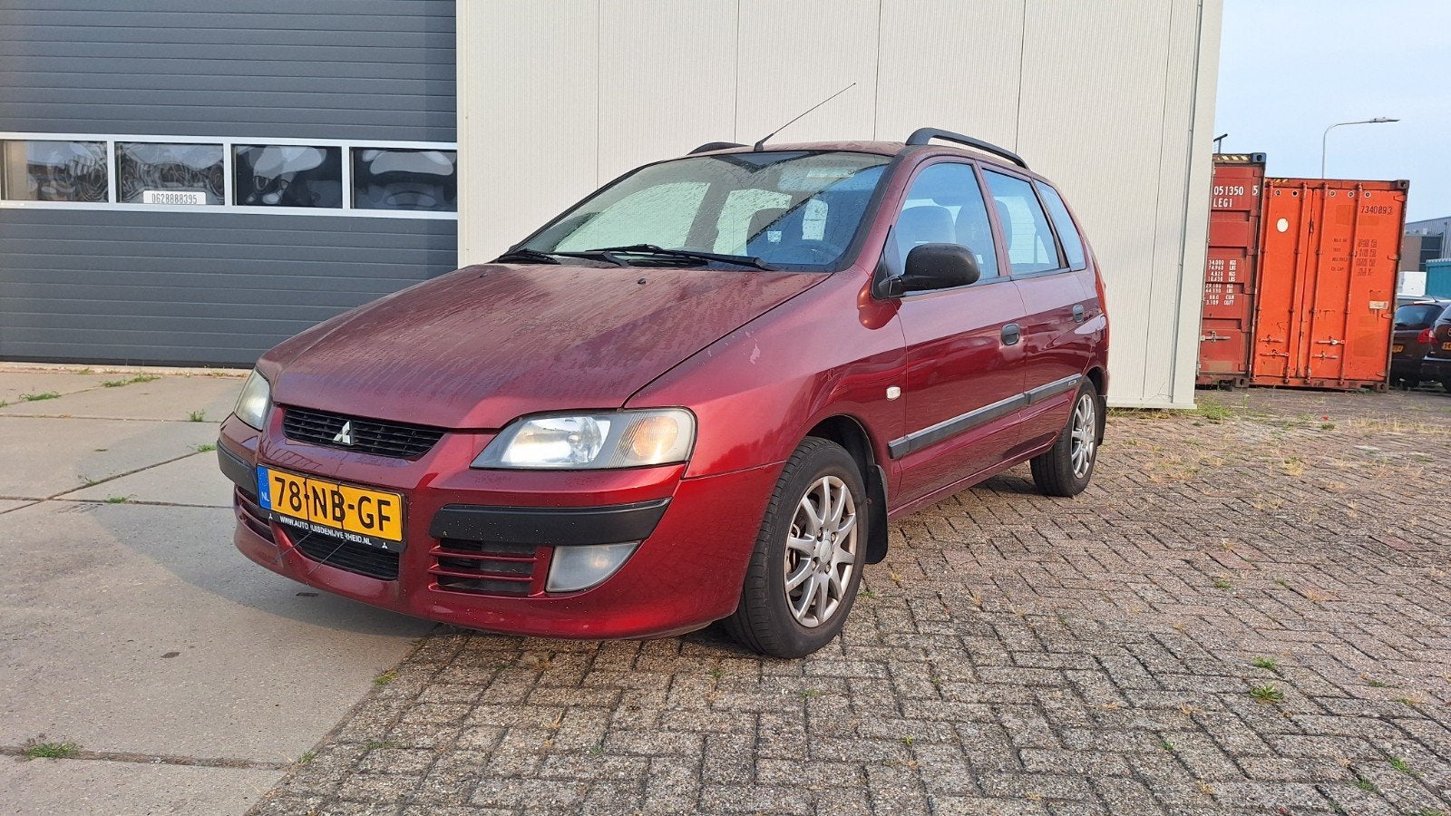 Mitsubishi Space Star 1.6 Family 2003 Rood, Auto's, 4 cilinders, Handgeschakeld, Space Star, 500 kg