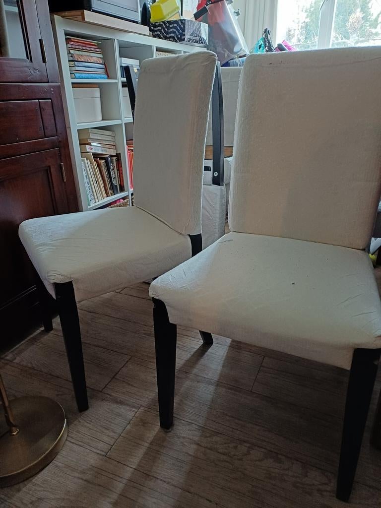 Gratis 6 IKEA Hendriksdal eetkamerstoelen zonder hoes, Huis en Inrichting, Stoelen, Ophalen, Gebruikt, Overige kleuren, Modern
