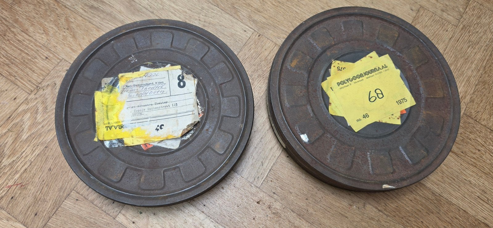 Polygoon Journaal 35mm – 2 filmrollen uit 1975, Ophalen of Verzenden, 35mm film
