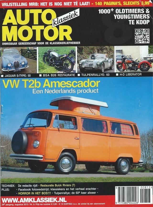 AMK 8 2013 : VW T2 Camper - Buick Series 700 - Jaguar S-type, Ophalen of Verzenden, Gelezen, Algemeen