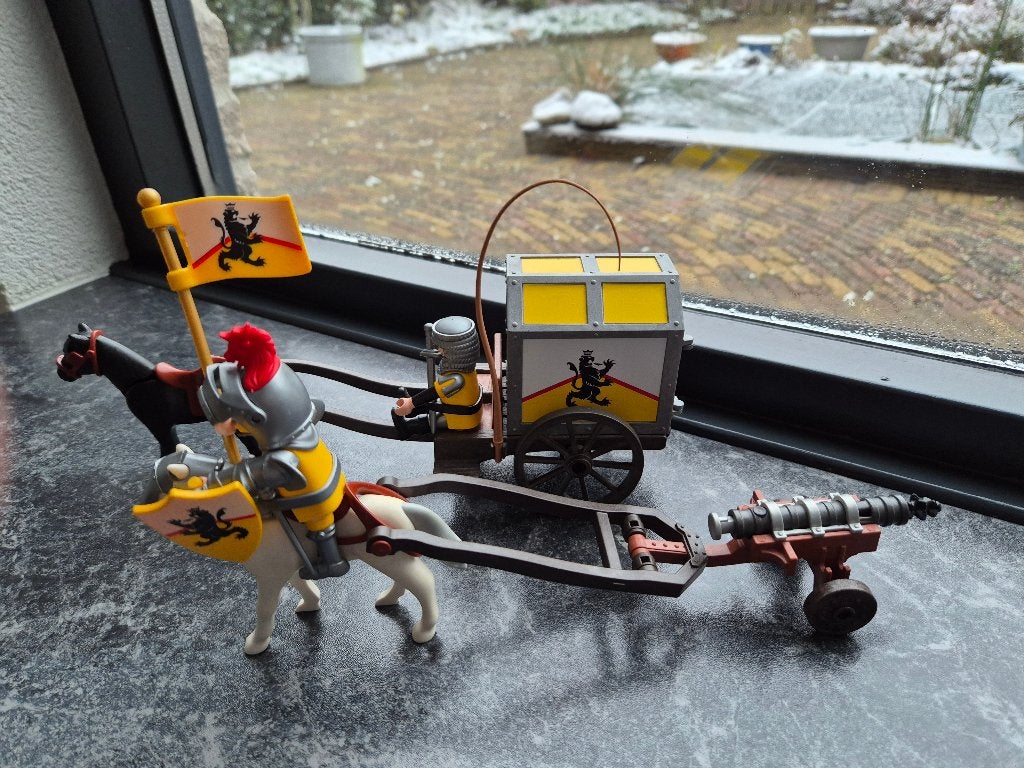 Playmobil Leeuwenridders met goudtransport, Ophalen of Verzenden, Gebruikt