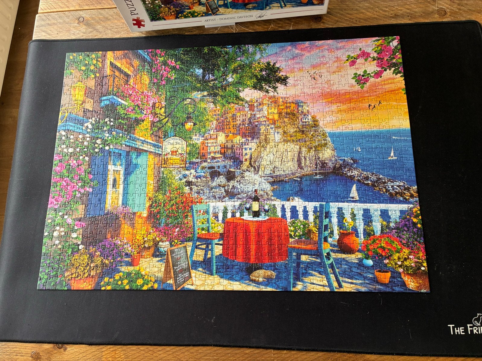 Trefl Legpuzzel 1000 stukjes - Prachtig Mediterraan Uitzicht, Ophalen of Verzenden, 500 t/m 1500 stukjes, Zo goed als nieuw, Legpuzzel