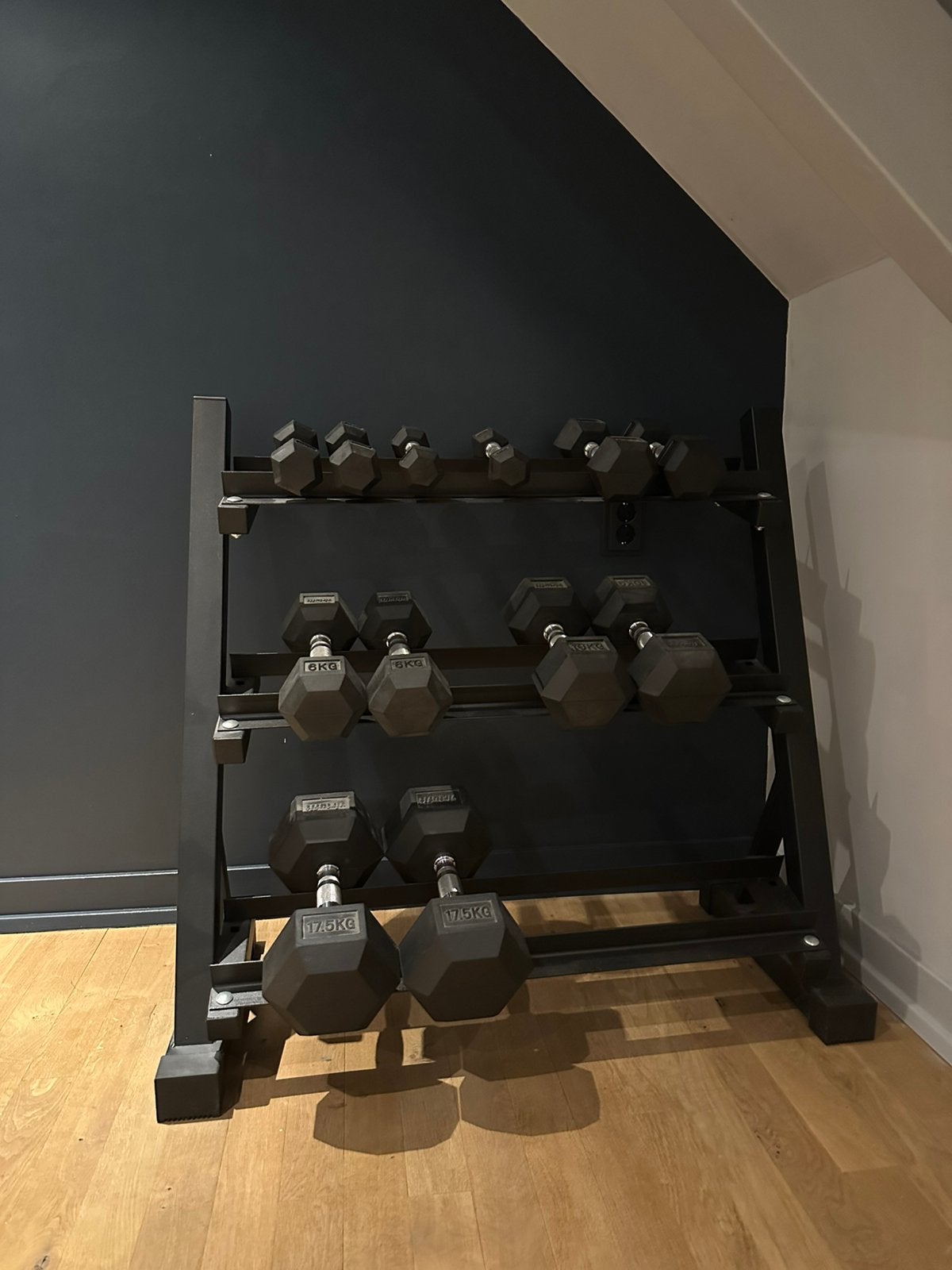 Gewichten rek (met Dumbells), Ophalen of Verzenden, Zo goed als nieuw, Dumbbell