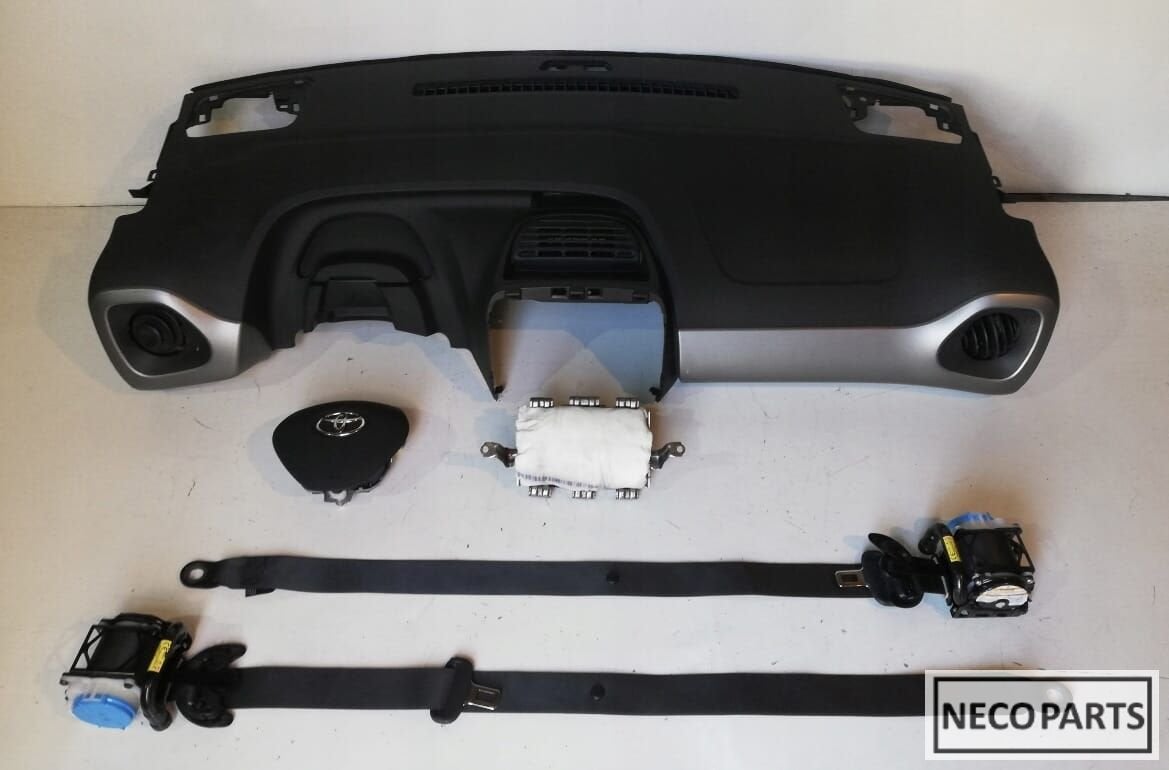 TOYOTA AYGO AIRBAG AIRBAGSET DASHBOARD ALLES LEVERBAAR !, Gebruikt, -, -, Ophalen of Verzenden