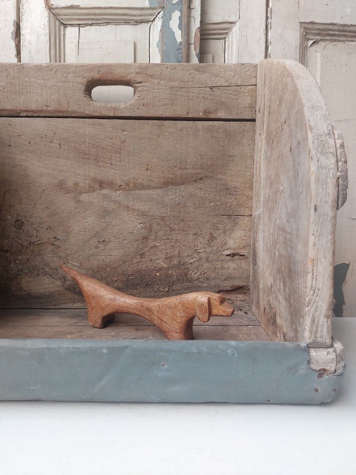 Handgesneden houten teckel, Antiek en Kunst, Ophalen of Verzenden, Hout, Houtsnijwerk, Overige onderwerpen
