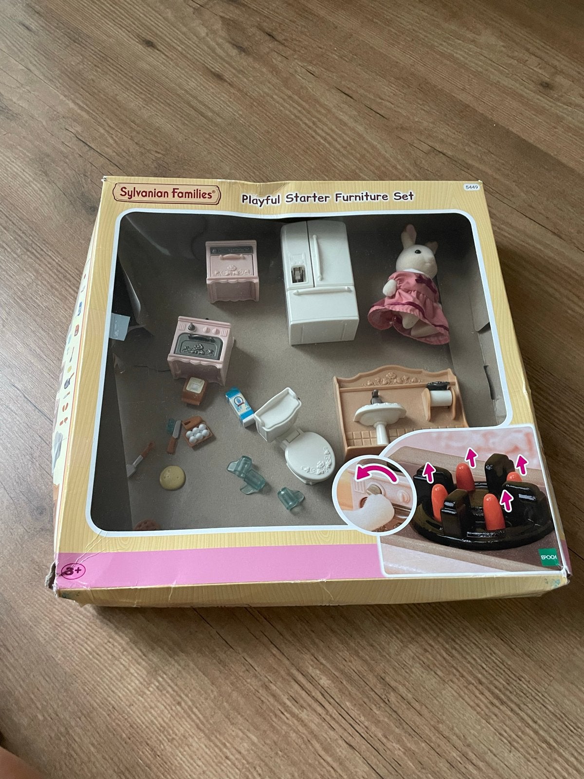 Sylvanian Families Speel Starter Meubelset met Konijn, Ophalen of Verzenden, Gebruikt, Meisje