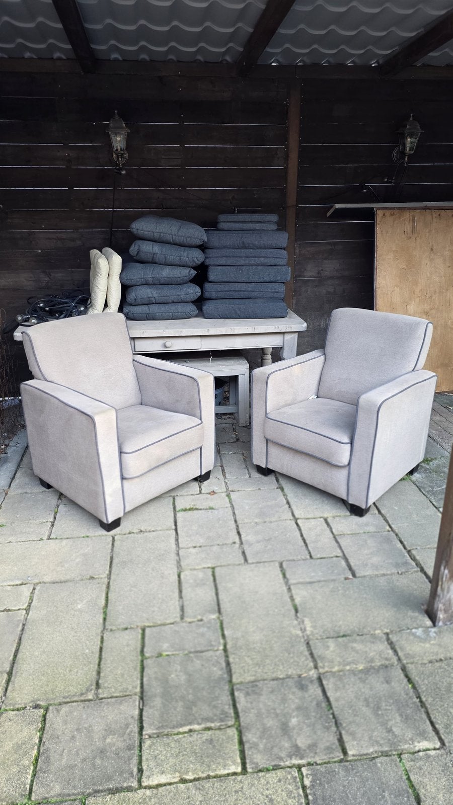 Fauteuil 2 stuks, Ophalen, Gebruikt, 2 zitplaatsen