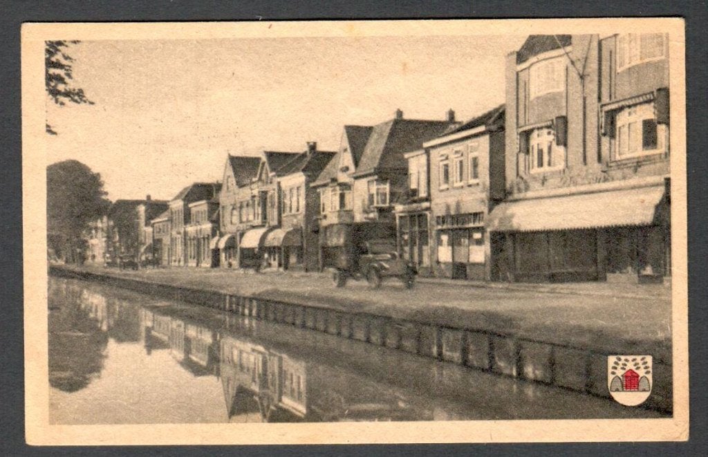 Oude Ansicht - Hoogeveen - Hoofdstraat - Dr., Ophalen of Verzenden, 1940 tot 1960, Ongelopen, Drenthe