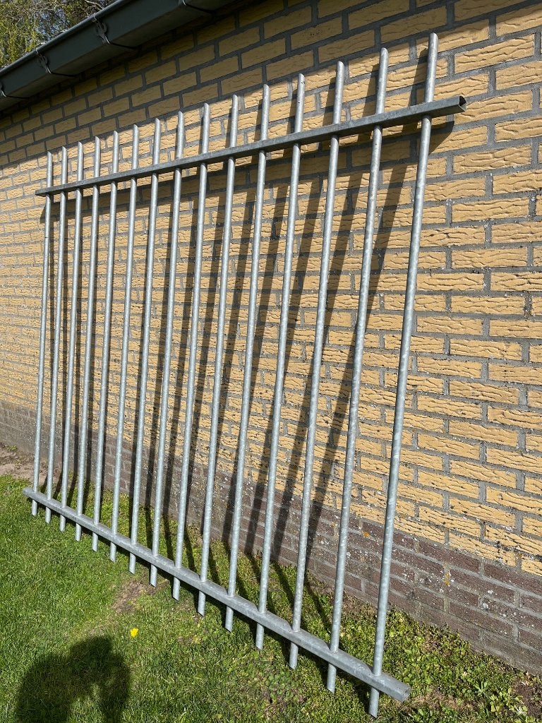 gegalvaniseerd hek, Ophalen, Zo goed als nieuw, IJzer, Spijlenhekwerk