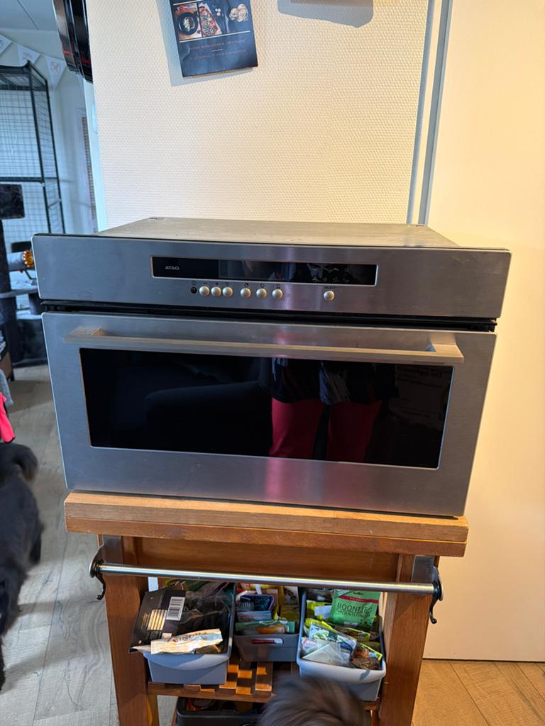 GRATIS Atag inbouw stoomoven - 54x38x40 cm, Witgoed en Apparatuur, Ovens, Ophalen, Gebruikt, Stoom, Stoomoven
