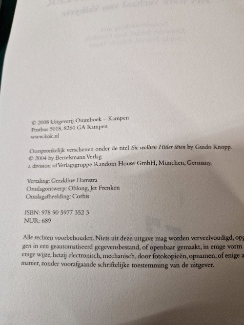 Boek complot tegen hitler, guido knoop, Ophalen of Verzenden