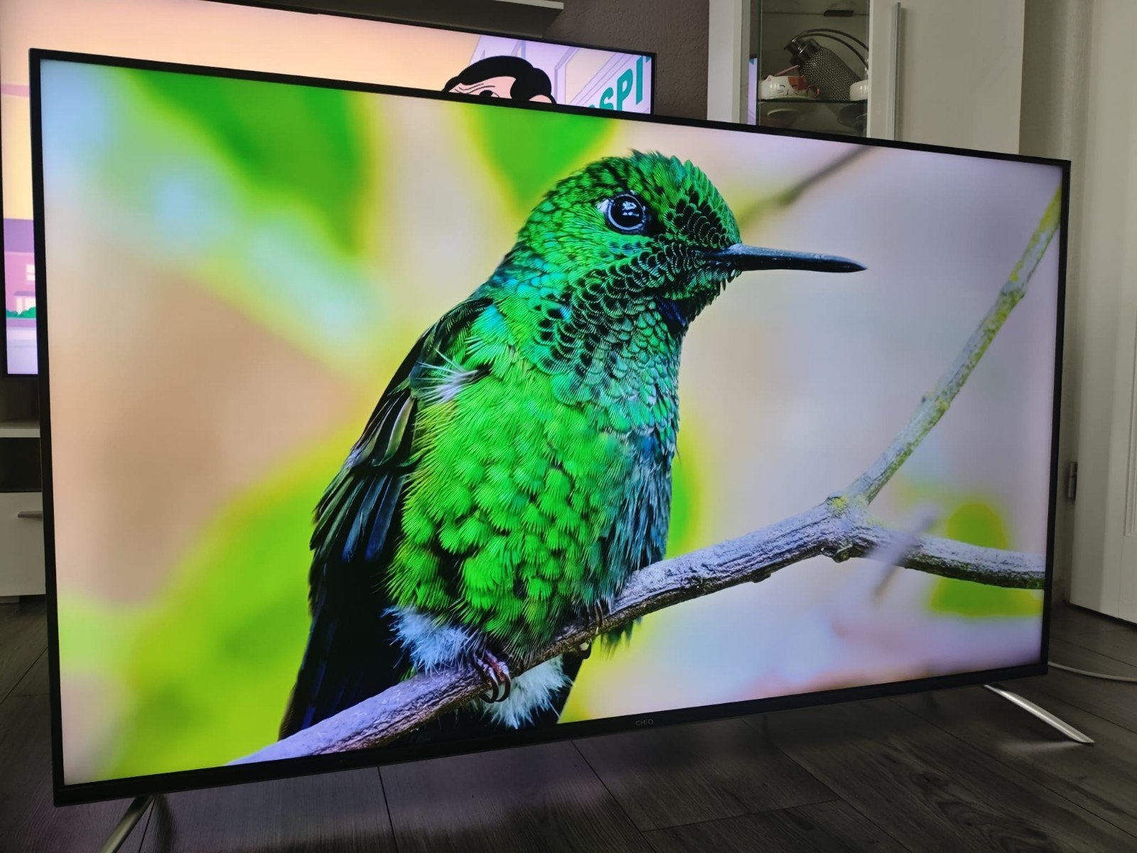 55 inch Android TV chiQ Led 4K UHD, Ophalen, Zo goed als nieuw, 100 cm of meer, 50 Hz