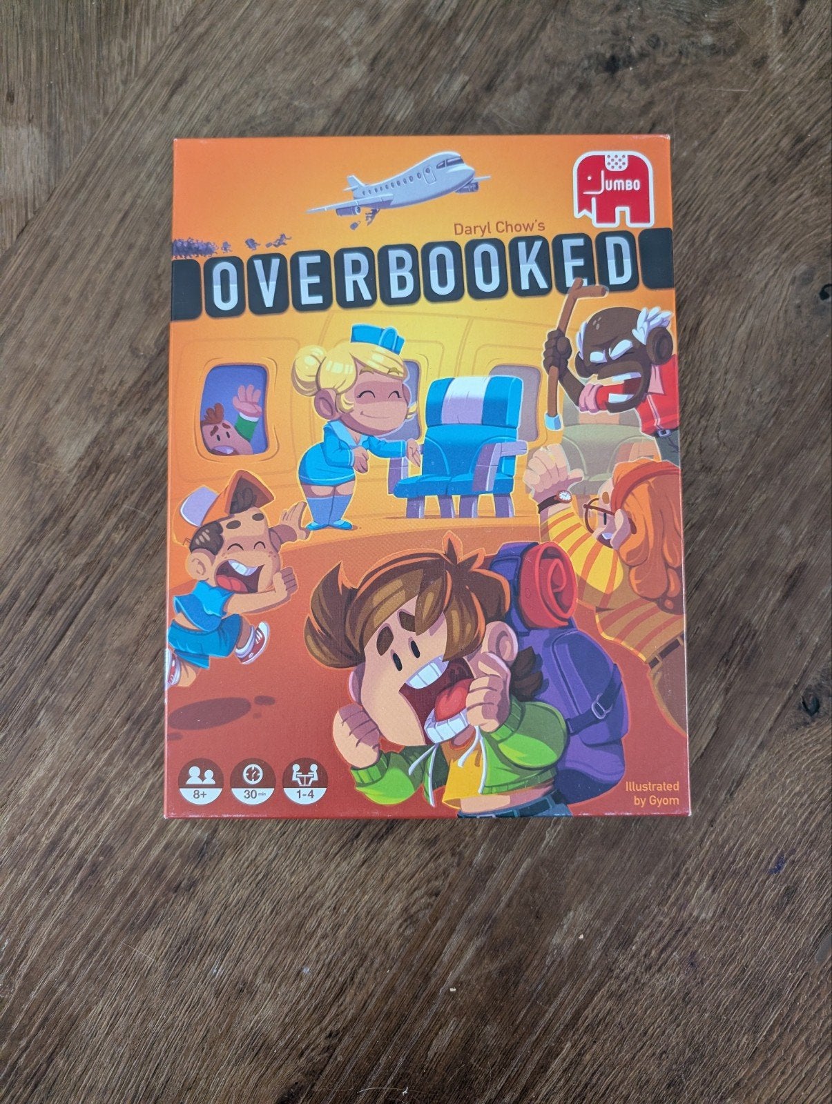 OVERBOOKED z.g.n. Ook veel andere bord/kaartspellen te koop, Hobby en Vrije tijd, Ophalen, Zo goed als nieuw