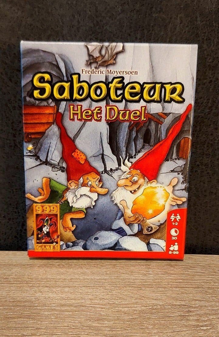 999-Games Kaartspel Saboteur Het duel, Ophalen of Verzenden, Zo goed als nieuw
