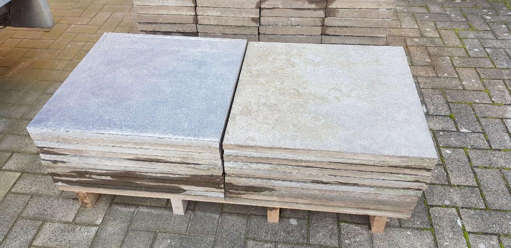 Keramische tegels Spotted BlueStone te koop, Ophalen, Keramiek, 5 tot 10 m², Zo goed als nieuw