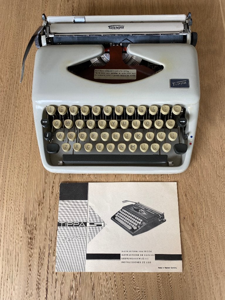 Vintage Triumph Tippa S typemachine, Ophalen, Gebruikt