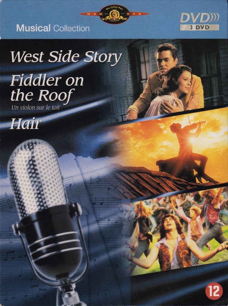 West Side Story + Fiddler On The Roof + Hair Box Set (3DVD), Alle leeftijden, Verzenden, Zo goed als nieuw, Nederlands