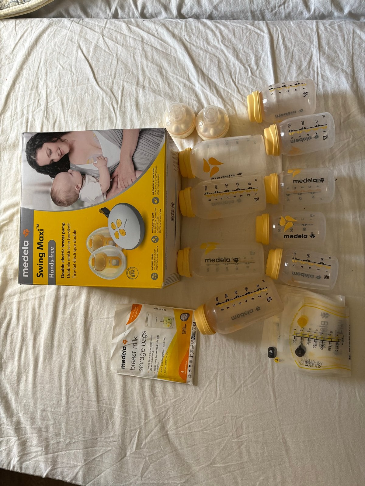 Medela Swing Maxi dubbele elektrische borstkolf, Ophalen, Dubbelzijdig, Medela, Borstkolf