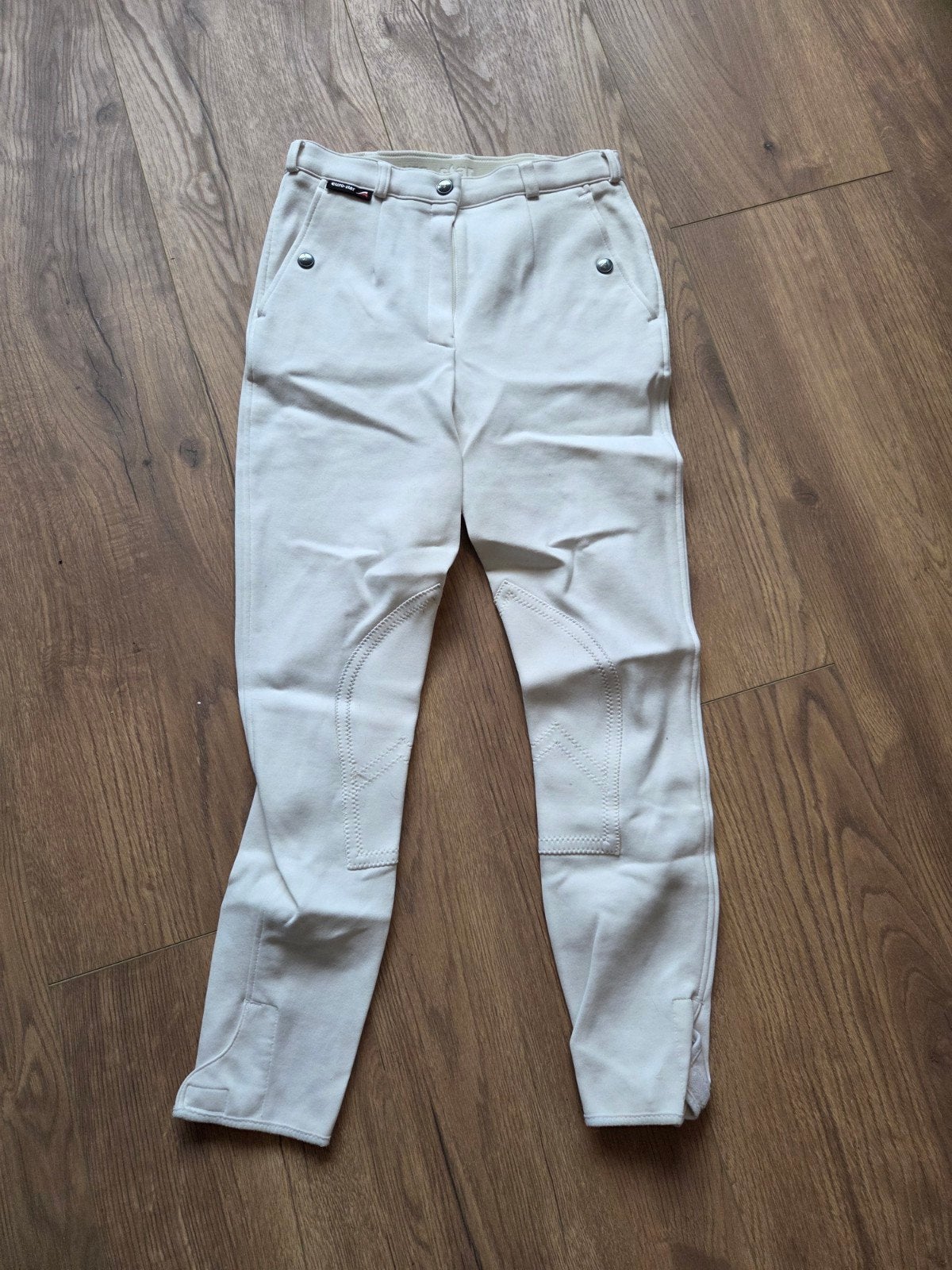 Eurostar witte rijbroek maat 40 (valt als 38), Ophalen of Verzenden, Dressuur, Onderkleding