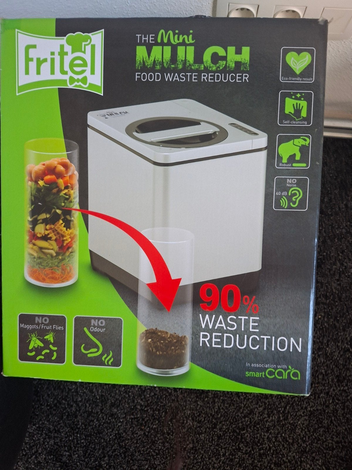 Fritel Mini Mulch Voedselafvalverwerker - 90% Afvalreductie, Ophalen of Verzenden, Gebruikt