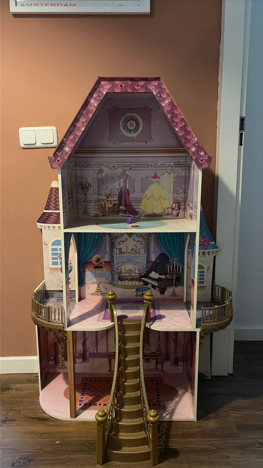 Disney kasteel XL, Verzamelen, Poppenhuizen en Toebehoren, Ophalen, Gebruikt