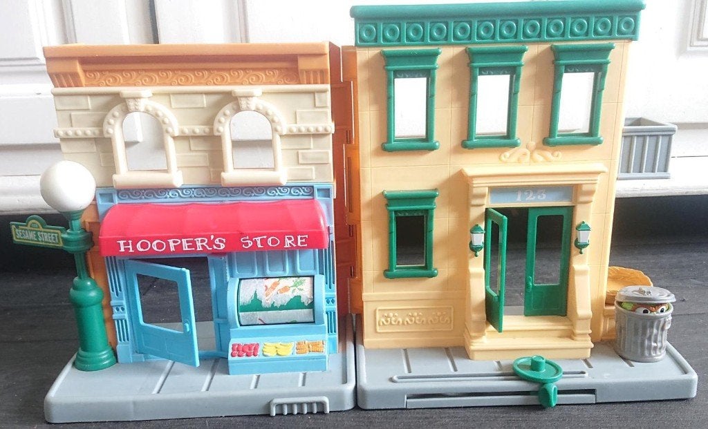 Hasbro Sesamstraat Hopper's store, Ophalen of Verzenden, Gebruikt, Poppenhuis