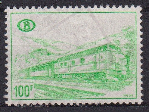 Belgie 1968 Pakketzegel Trein Spoorwegen, Verzenden, Gestempeld, Treinen