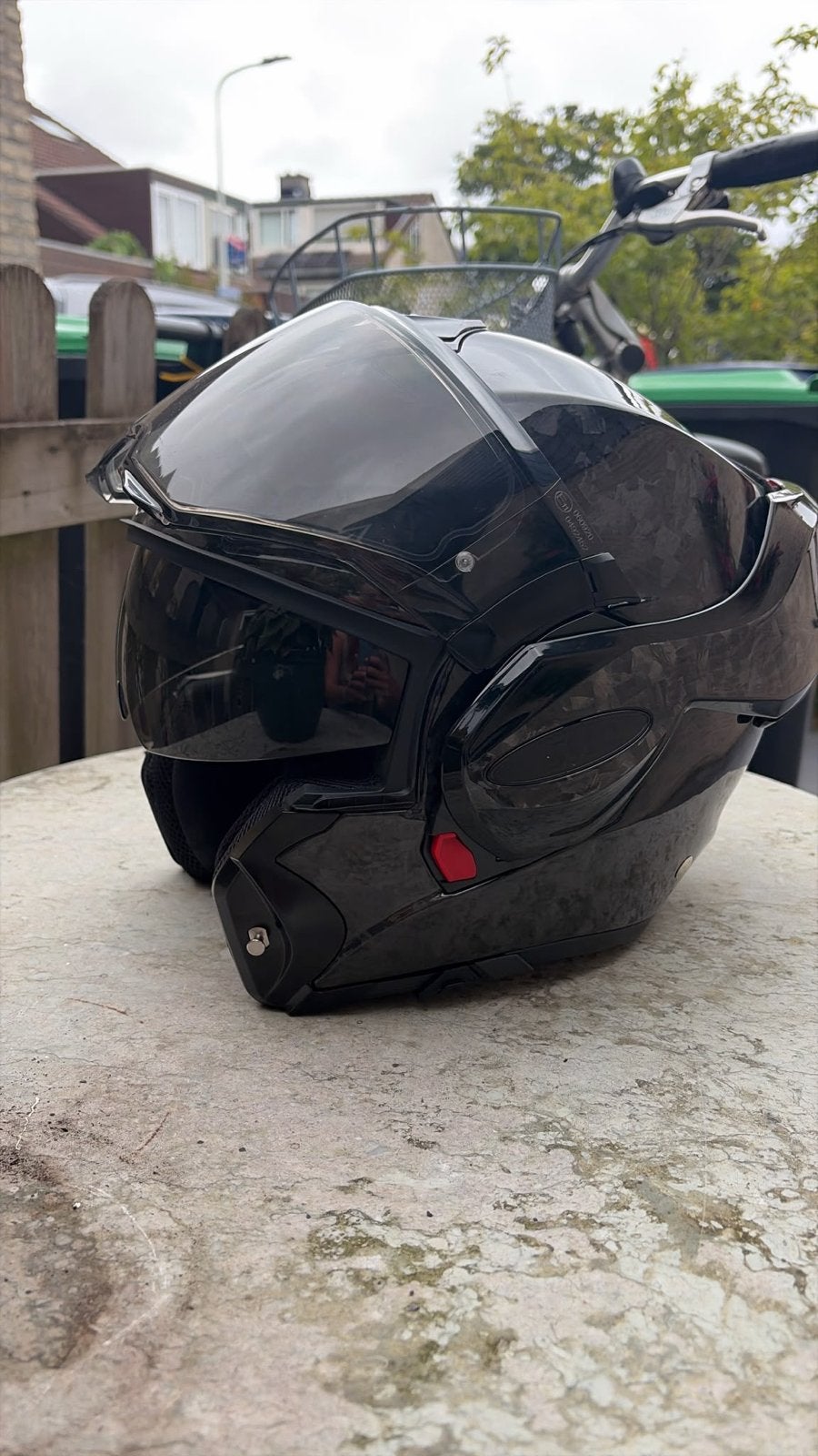 Scorpion Exo-Tech Evo Onyx Forged Carbon Air Solid Black, Overige merken, Systeemhelm, Heren, XL