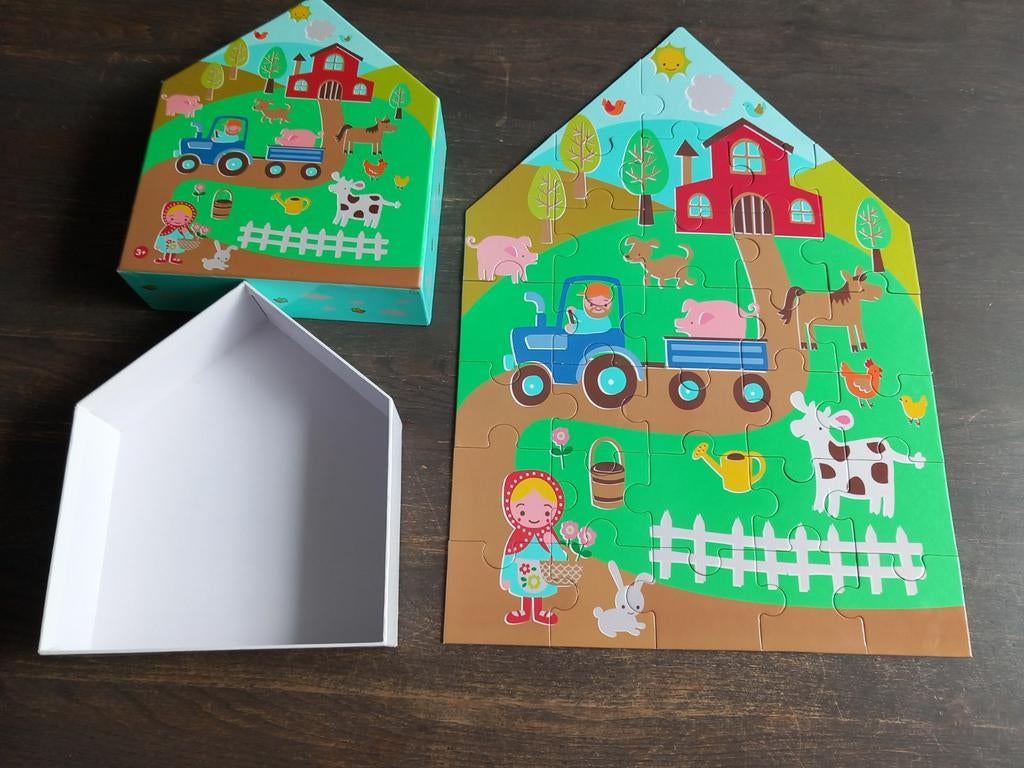 Puzzel boerderij., Ophalen of Verzenden, Minder dan 10 stukjes