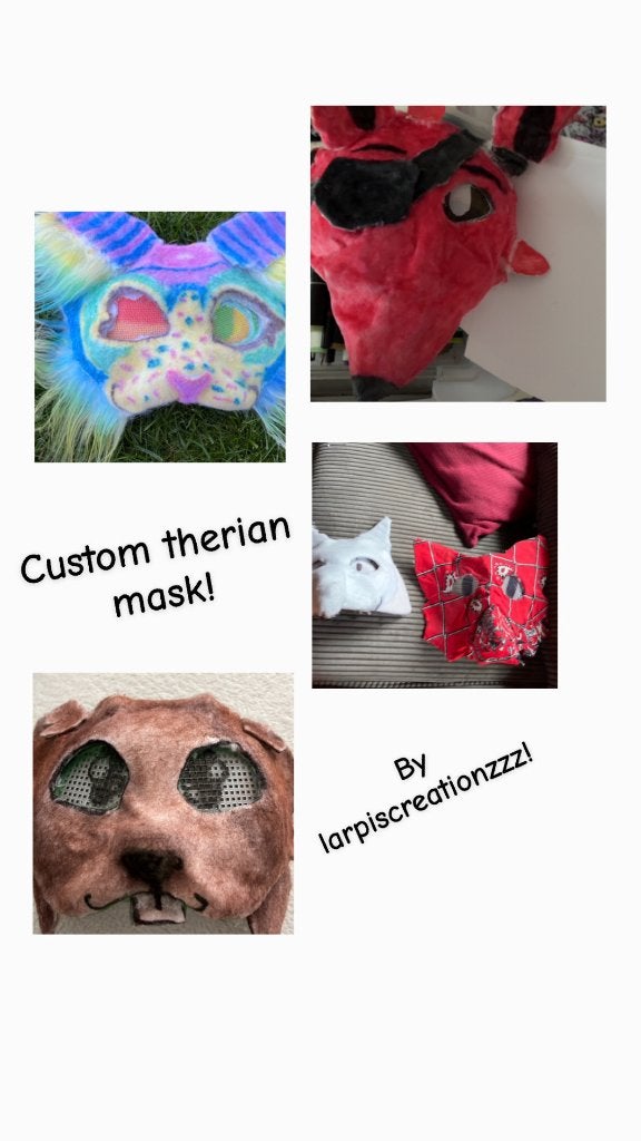 Therian mask commisions, Verzenden, Zo goed als nieuw, Accessoires