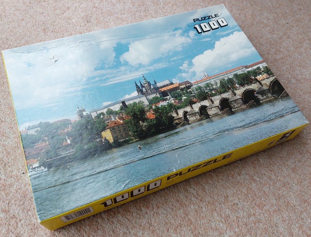Praag legpuzzel 1000 stukjes Wild Horse - mooie afbeelding, Ophalen, 500 t/m 1500 stukjes, Gebruikt, Legpuzzel