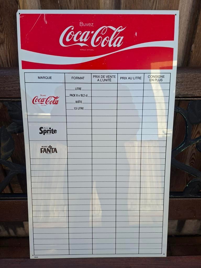 Whitebord memobord coca cola fanta sprite reclame object, Ophalen of Verzenden, Gebruikt, Overige typen