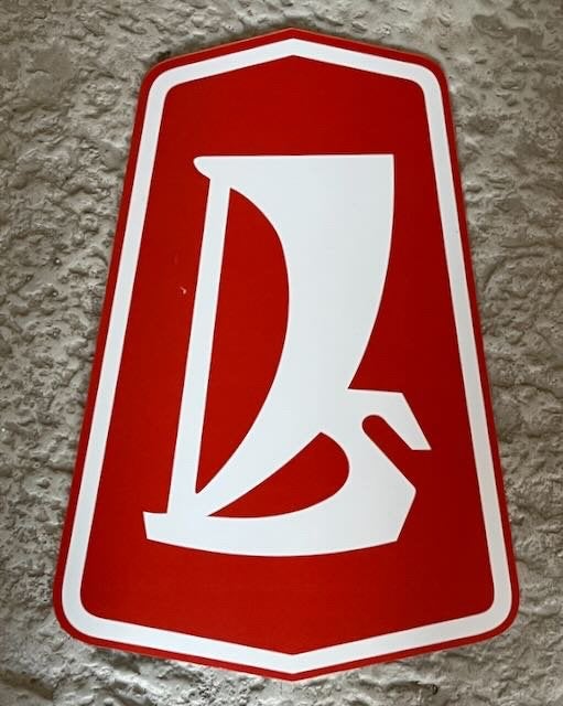 LADA logo reclamebord kunststof 26x37 cm jpeg, Ophalen of Verzenden, Zo goed als nieuw, Auto's