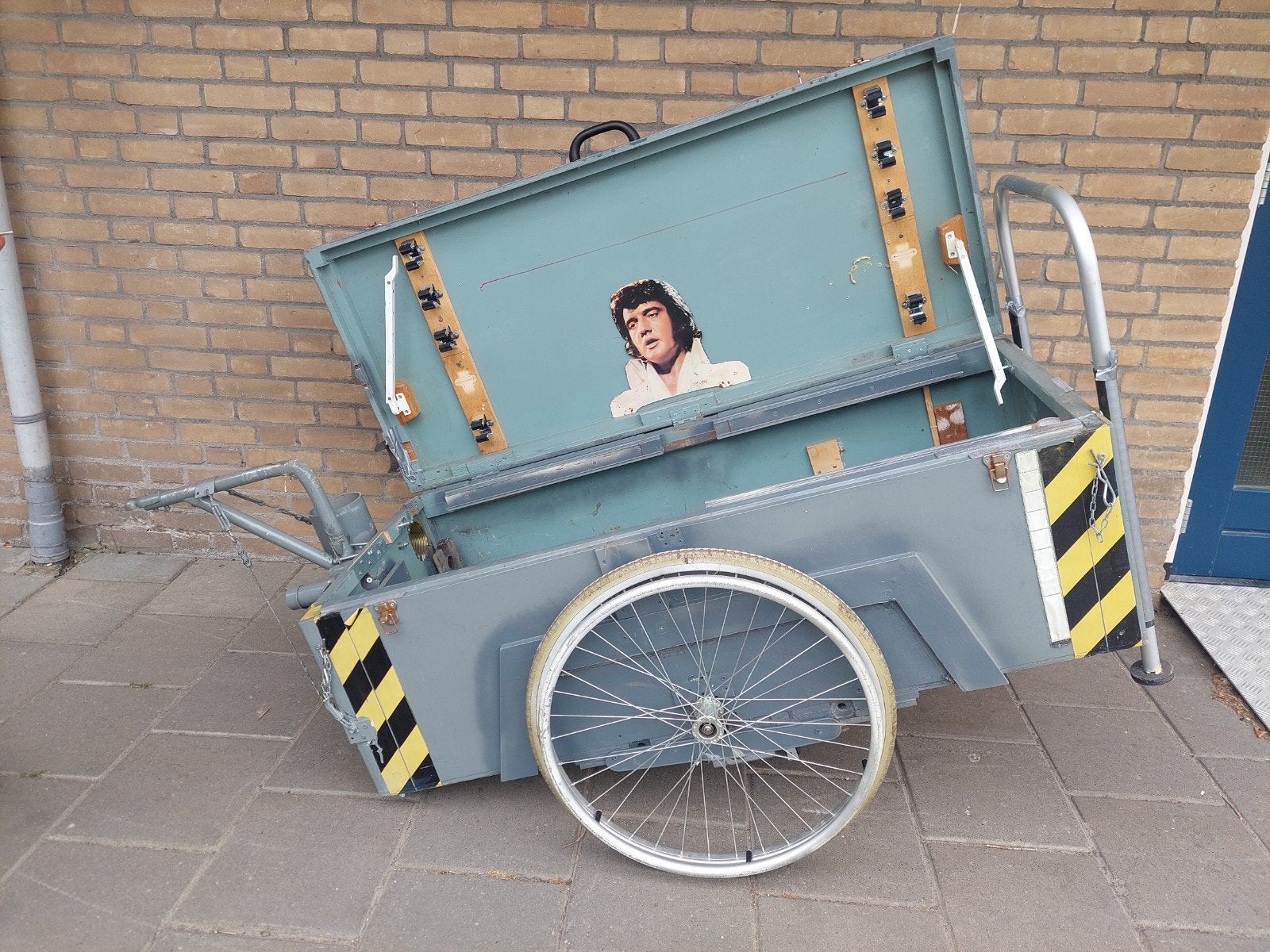 Unieke Viskar met Elvis-sticker - Handgemaakt en Robuust, Watersport en Boten, Ophalen of Verzenden, Gebruikt