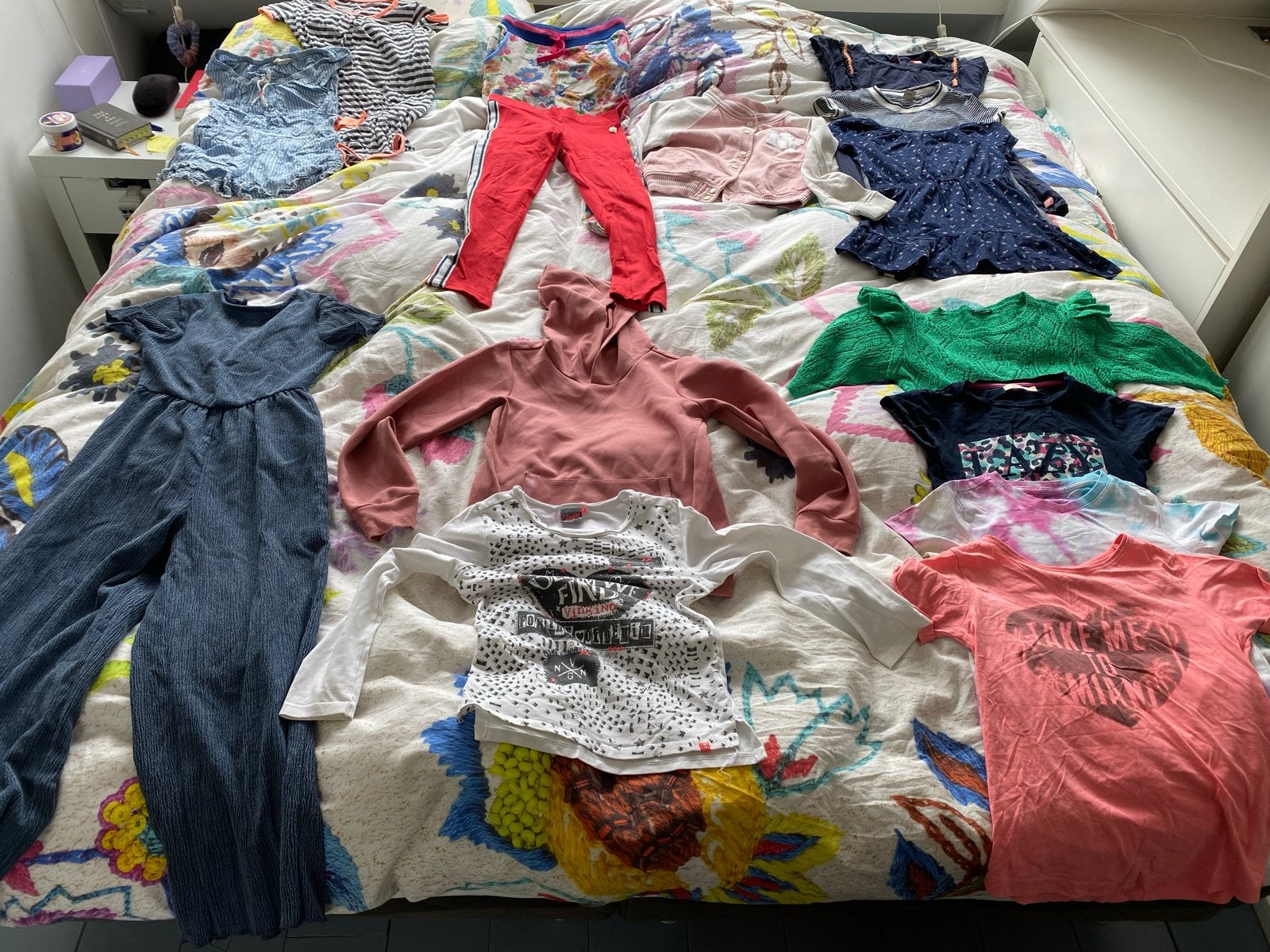 Kledingpakket Lente/Zomer Meisjes Maat 134/140 (13 stuks), Ophalen, Zo goed als nieuw, Meisje, Setje