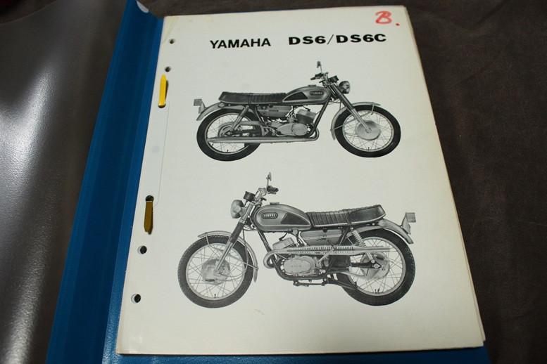 Yamaha DS6 DS6C 250cc 1969 motorcycle parts list, Motoren, Ophalen of Verzenden, Yamaha