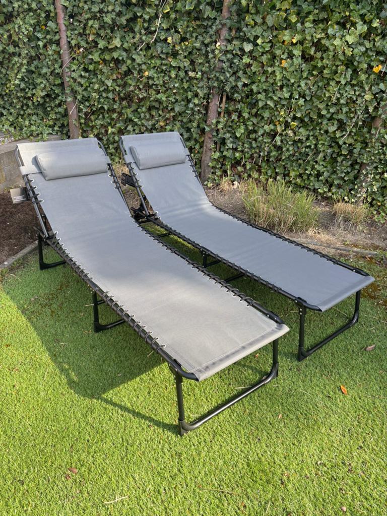 Ligbedden inklapbaar nieuw paco, Tuin en Terras, Ligbedden, Ophalen of Verzenden, Nieuw, Aluminium, Inklapbaar