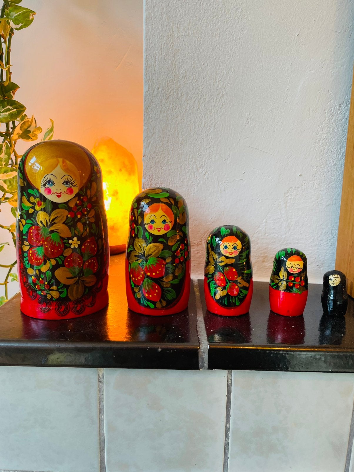 Vintage Matroesjka Poppen - Dit weekend weg ivm verhuizing!, Meerkleurig, Hout, Ophalen of Verzenden, Beeld