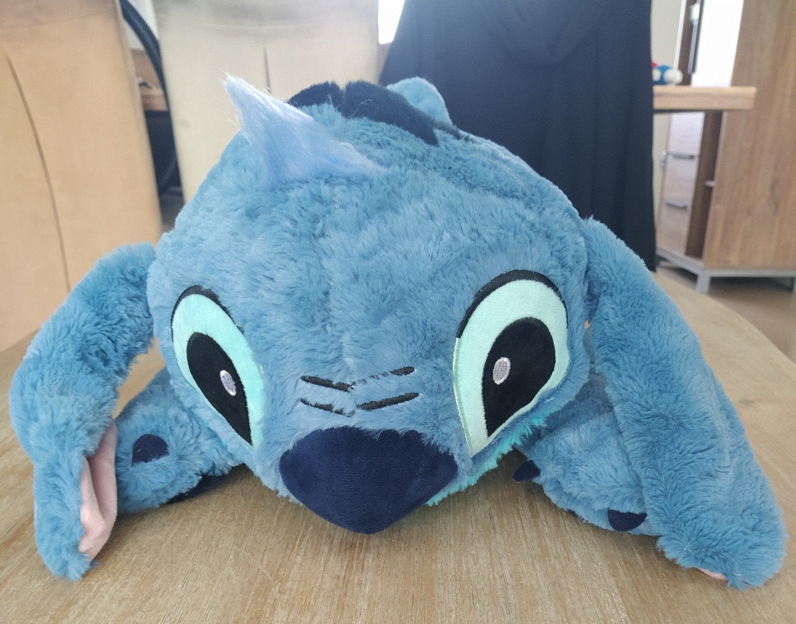 Grote Stitch knuffel / kussen - 55 cm, Disney, Disney, Overige typen, Blauw