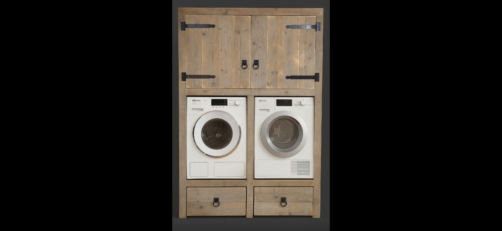 Foto 5 van Mooie robuuste kast voor wasmachine en droger