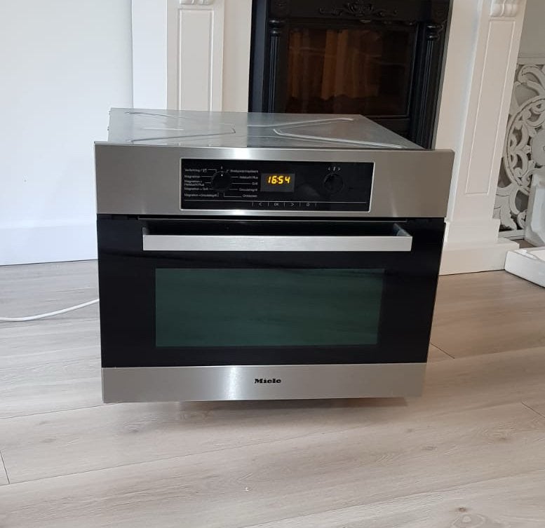 Miele combi oven magnetron, Ophalen, 45 tot 50 cm, Gebruikt, Combi-oven