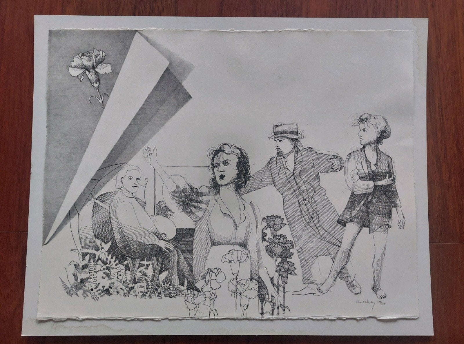 Aat Verhoog Tekening Schets, Ophalen of Verzenden